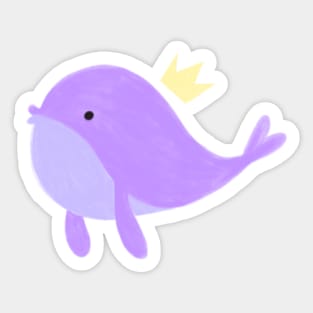 BTS purple whale Sticker